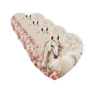 4 ambientadores para coche, tarjetas perfumadas para SUV, imagen de caballo, tabletas de aromaterapia, espejo interior, colgante para dormitorio, armario, zapatero