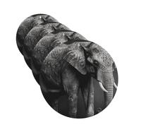 4 ambientadores para coche, tarjetas perfumadas para SUV, imagen de elefante en blanco y negro, tabletas de aromaterapia, colgante de espejo interior para dormitorio, armario, zapatero