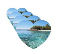 4 ambientadores para coche, tarjetas perfumadas para SUV, isla Fiji y mar transparente, tabletas de aromaterapia, espejo interior, colgante para dormitorio, armario, zapatero