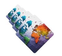 4 ambientadores para coche, tarjetas perfumadas para SUV, mapa del mundo de color, tabletas de aromaterapia, espejo interior, colgante para dormitorio, armario, zapatero