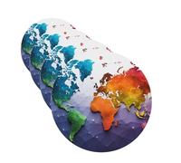 4 ambientadores para coche, tarjetas perfumadas para SUV, mapa del mundo de color, tabletas de aromaterapia, espejo interior, colgante para dormitorio, armario, zapatero