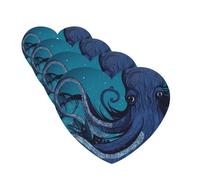 4 ambientadores para coche, tarjetas perfumadas para SUV, pulpo azul, ilustración de tentáculos de pulpo azul, tabletas de aromaterapia, espejo interior, colgante para dormitorio, armario, zapatero