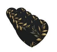 4 ambientadores para coche, tarjetas perfumadas para SUV, ramas de olivo dorado, tabletas de aromaterapia, espejo interior, colgante para dormitorio, armario, zapatero, 4 unidades