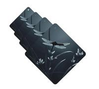 4 ambientadores para coche, tarjetas perfumadas para SUV, silueta de libélula, tabletas de aromaterapia, espejo interior, colgante para dormitorio, armario, zapatero, 4 unidades