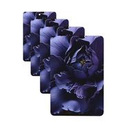 4 ambientadores para coche, tarjetas perfumadas para SUV, textura de flor morada, tabletas de aromaterapia, espejo interior, colgante para dormitorio, armario, zapatero, 4 unidades