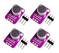 4 amplificadores de micrófono Electret GY-MAX4466 con control de ganancia ajustable para Arduino (4 unidades)