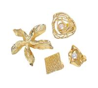 4 anillos de aleación irregulares de moda, accesorio de joyería para mujeres de moda, adecuado para varios eventos, personaliza estilos de anillos