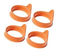 4 anillos de cocina para huevos con base antideslizante, herramienta de cocina para desayuno para liberar problemas, freír y hornear, seguro y a prueba de olores, para hacer huevos salteados