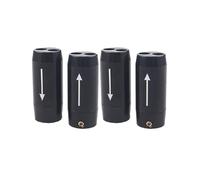 4 Anillos Divisores de Audio de Aleación de Aluminio de 11 mm y 7 mm, Divisor de Cable de Altavoz de un Punto y Dos, Abrazadera de Gestión de Cables