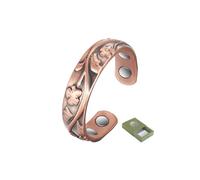 4 anillos magnéticos de cobre para terapia de artritis magnética, para hombres y mujeres, alivian eficazmente la artritis y el dolor de dedos, tienen un ligero efecto sobre el reumatismo y el drenaje
