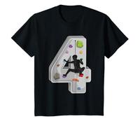 4 años de edad escalada 4º cumpleaños Aventuras Escalador Camiseta