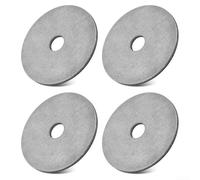 4 arandelas de acero inoxidable con posicionamiento de 4 pulgadas que ofrecen un apoyo fiable para proyectos de medición de pilas