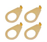 4 arandelas indicadoras de posición de perilla para guitarra eléctrica LP, perillas de guitarra eléctrica, placas de puntero para la mayoría de ollas métricas de menos de 9 7 mm (dorado)