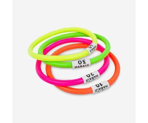 4 Aros natación con lastre Multicolores Talla única