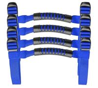 4 asas de agarre azules compatibles con accesorios Jeep Wrangler 1987-2021 YJ TJ LJ JK JL Sports Sahara Freedom Rubicon X & Unlimited