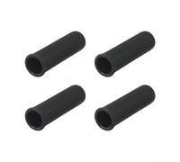 4 asas de goma para carretilla, cubiertas de tubo redondas antideslizantes para un agarre seguro, jardín y reemplazo en el lugar de trabajo (122 x 30 mm)