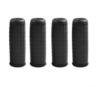 4 asas de goma para carretilla, cubiertas de tubo redondas antideslizantes para un agarre seguro, jardín y reemplazo en el lugar de trabajo (122 x 32 mm)