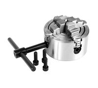 4 Backenfutter Ø80mm 3 Zoll K72-80 Bohrfutter Verstellbar 4 Backen Drehfutter mit Umkehrbaren Backen für Drehmaschinen