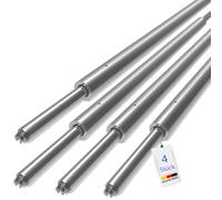 4 barras de bloqueo redondas, barra de bloqueo, barra de sujeción, 2000-2400 mm, pivote combinado de 19/24 mm, para carril de aerolínea, riel de anclaje combinado, riel de varillas