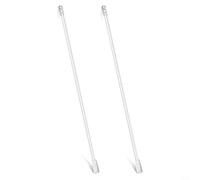 4 barras de tracción de cortina, para control de inclinación de persianas, 2 varitas acrílicas transparentes de 17 pulgadas con gancho y agarre cómodo, reemplazo para persianas de ventana del hogar