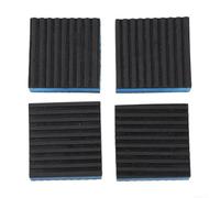 4 Base Amortiguadora Vibración 120x120x22mm para pies de Goma para Aire Acondicionado Compresor Lavadora Secadora Silencioso