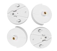 4 bases de cámara para eufy SpaceView Pro Soporte de monitor de bebé, plataforma estable, soporte de plástico, pieza de repuesto blanca, dimensión estándar, seguridad de habitación, diseño antivuelco