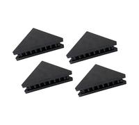 4 bases triangulares profesionales antivibración para altavoz y subwoofer, diseño estable que no se inclina con reducción de ruido, amortiguador de sonido triangular
