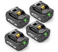 4 baterías de 5,5 Ah para Makita LXT, ASUNCELL 18 V DC18RC batería de repuesto para Makita compatible con Allen Makita 14,4 V-18 V baterías de iones de litio BL1815 BL1830 BL1850 BL1430
