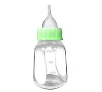4 biberones de alimentación para mascotas recién nacidos, botella de leche de animales pequeños para gatitos, cachorros, lactancia, cepillo de limpieza de pezones, 4 onzas