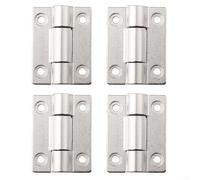 4 bisagras de amortiguación de par ajustable con posición de parada para armarios y uso industrial con construcción de aleación de zinc (plata)