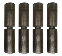 4 bisagras de Barril soldables, 20 x 75 mm, de Acero Resistente, con rodamientos de Bolas, Desmontables para portones metálicos, Camiones y remolques, rotación de 360°, Capacidad de 220 LB (20 x 110