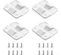 4 bisagras de plástico con tornillos y pestillo para reemplazo de enfriador Coleman, adecuadas para reparaciones de enfriador de camping y pesca