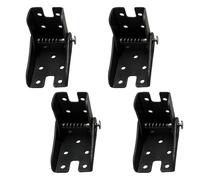 4 bisagras plegables de autobloqueo, soportes de 90 grados, bisagras ocultas plegables para mesas, muebles de banco de trabajo (negro)