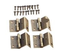 4 bisagras vintage for armarios, muebles, joyas, cajas de madera, bisagras decorativas.(Bronze-4Pcs 25-15-12)