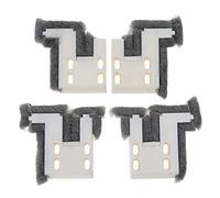 4 bloques de amortiguación de ventana corredera hacia arriba y hacia abajo, sellado de pistas, a prueba de viento, tira de cepillo para puerta, almohadilla de aislamiento acústico para ventana