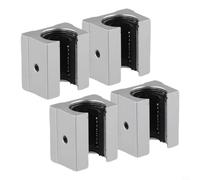 4 bloques de rodamiento de movimiento lineal SBR16UU compatibles con rieles de 16 mm para un funcionamiento suave en sistemas automatizados