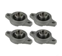 4 bloques de rodamientos de aleación de zinc con rodamientos de bolas de 15 mm de diámetro interior para aplicaciones de transporte y procesamiento de maquinaria