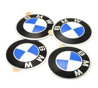4 BMW OEM rueda tapacubos emblema adhesivo 70 mm