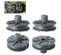 4 bobinas de hilo de repuesto 5307-20 para cortadores de bordes, alambre Ø 1,6 mm, longitud de 6,1 m, compatible con modelos 9805, 9806, 9807, 9808, 9809, 9827, 8846, 8847, 8848, 9870, 9872, 9874