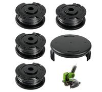 4 Bobinas de Hilo de Repuesto para Desbrozadora + 1 Tapa Compatible con Bosch EasyGrassCut 23, 26, 18, 18-230, Modelos ART 23 SL, 26 SL, Repuesto para F016800569, F016800385 (4,9 m x 1,65 mm)