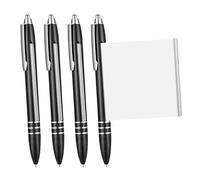 4 Bolígrafos con Hoja de Trucos, Bolígrafo Schneider con Hoja de Trucos Retráctil, Bolígrafo Schneider con Hoja de Trucos Retráctil,0.5 mm Negro Minas de Repuestopara Estudiantes, Graduación（Negro）