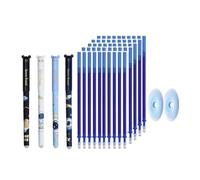 4 bolígrafos de gel con goma rellenable, 0 5 mm, aguja para escribir calcetines navideños, herramienta de escritura creativa