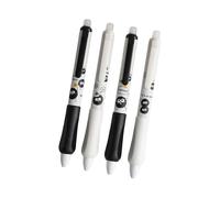 4 bolígrafos de gel retráctiles borrables ergonómicos, agarre triangular, tinta borrable, punta de 0,5 mm, secado rápido para diario ergonómico