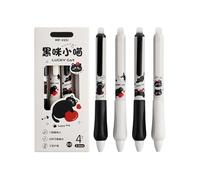 4 bolígrafos de gel retráctiles borrables ergonómicos, agarre triangular, tinta borrable, punta de 0,5 mm, secado rápido para diario ergonómico