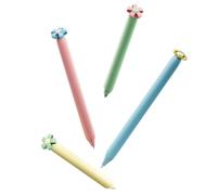 4 bolígrafos de gel retráctiles con diseño de flores, divertidos para adultos, estudiantes, escritura, diario, amantes del arte
