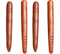 4 bolígrafos manuales de acupresión de madera tailandés para masajes de tejido profundo, herramienta de masaje para aliviar el dolor, herramientas de terapia de dolor de cuerpo completo, regalos