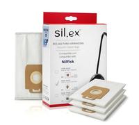 4 Bolsas Aspirador Nilfisk Power y Select Compatibles con GM5CA04, KING516, P40, Power Allergy EU, Serie Power P10 P20 P40 PW10 PW20 | Alta Filtración, Prefiltro Incluido