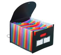 4 bolsas de acordeón de 13/25 bolsillos, carpeta de documentos, organizador de recibos, propietario, oficina