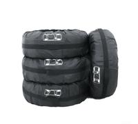 4 bolsas de almacenamiento de neumáticos de automóvil para SUV, furgonetas y autos pequeños, cubierta de rueda de repuesto con tamaño ajustable y asas de transporte (S)