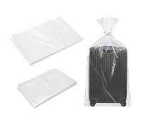 4 bolsas de almacenamiento transparentes extragrandes, reutilizables, transparentes, Jumbo, bolsas de plástico, bolsas de mudanza para edredón, ropa, ropa de cama (100 x 120 + 100 x 150 cm)